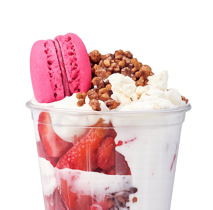 Fresas con Macarrón